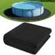 Winnergo 30 FT Round Pool Liner Pad for Above Ground Pools Black