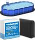 Yankee Pool Liner Pad, 12 X 24 Ft Oval Puncture Proof Pool Mat, above Ground Poo