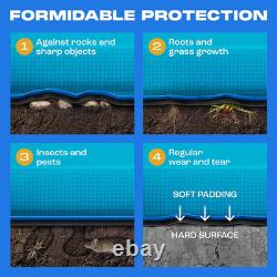 Yankee Pool Liner Pad, 12 X 24 Ft Oval Puncture Proof Pool Mat, above Ground Poo