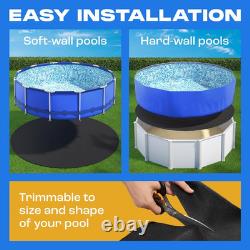 Yankee Pool Liner Pad, 12 X 24 Ft Oval Puncture Proof Pool Mat, above Ground Poo Yankee Pool Liner Pad, 12 X 24 Ft Oval Puncture Proof Pool Mat, above Ground Poo