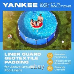 Yankee Pool Liner Pad, 15 Ft Round Puncture Proof Pool Mat, Above Ground Pool