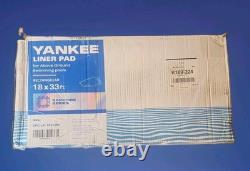 Yankee Pool Liner Pad, 18X33 Ft Rectangular Puncture Proof Pool Mat, above Groun
