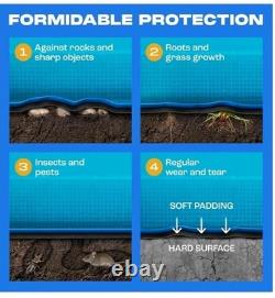 Yankee Pool Liner Pad, 18X33 Ft Rectangular Puncture Proof Pool Mat, above Groun