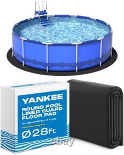 Yankee Pool Liner Pad, 28 Ft Round Pool Liner Pad, Puncture Proof Mat, Above